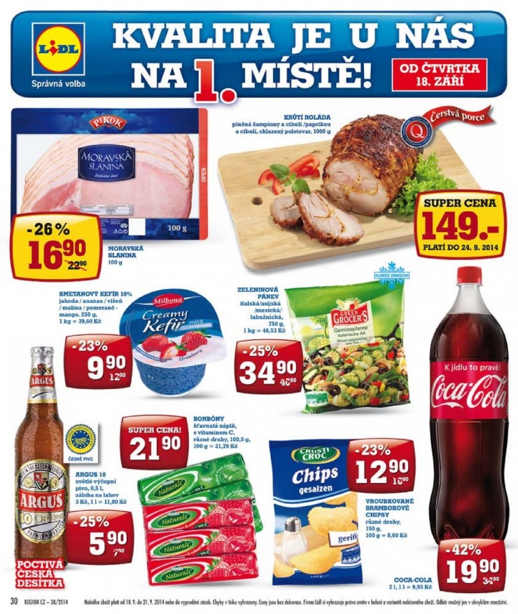leták Lidl Akční nabídka od 15.9.2014 strana 1 leták Lidl Akční nabídka od 15.9.2014 strana 1