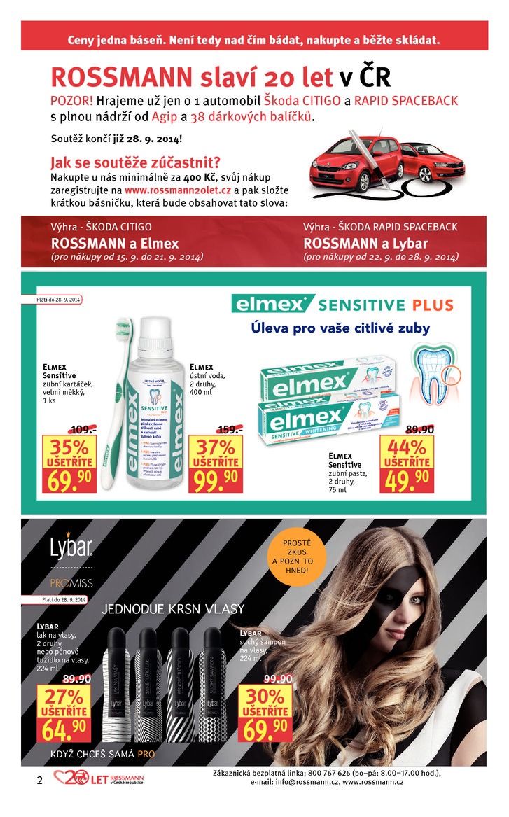 leták Rossmann Leták od 15.9.2014 strana 1 leták Rossmann Leták od 15.9.2014 strana 1