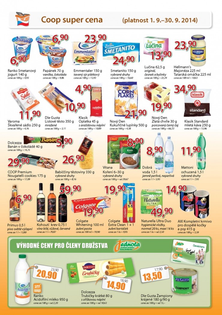 let�k COOP Trefa od 10.9.2014 strana 1
