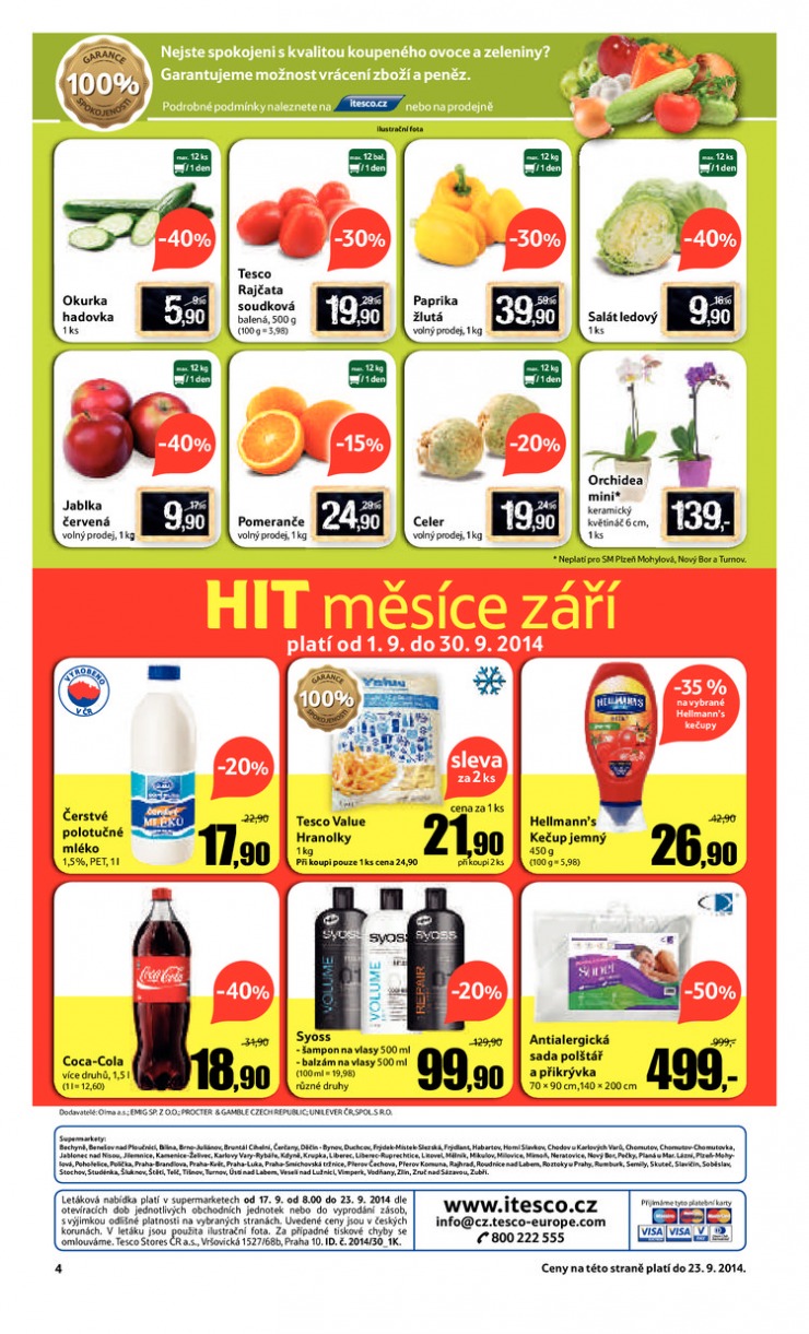 leták Tesco supermarkety od 17.9.2014 strana 1 leták Tesco supermarkety od 17.9.2014 strana 1