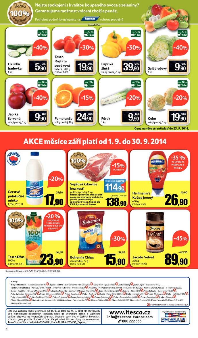 leták Tesco Expres obchody od 17.9.2014 strana 1 leták Tesco Expres obchody od 17.9.2014 strana 1