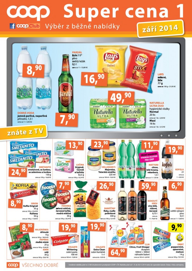 leták COOP Terno od 17.9.2014 strana 1 leták COOP Terno od 17.9.2014 strana 1
