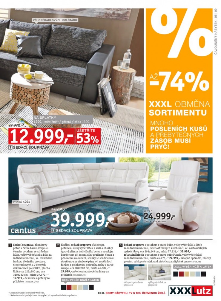 let�k XXXLutz Aktu�ln� prospekt od 16.9.2014 strana 1