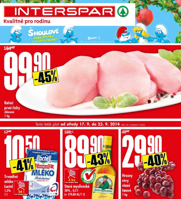 leták Interspar Akční nabídka od 17.9.2014 strana 1 leták Interspar Akční nabídka od 17.9.2014 strana 1
