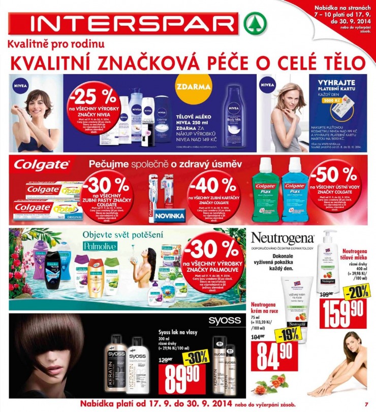 leták Interspar Akční nabídka od 17.9.2014 strana 1 leták Interspar Akční nabídka od 17.9.2014 strana 1