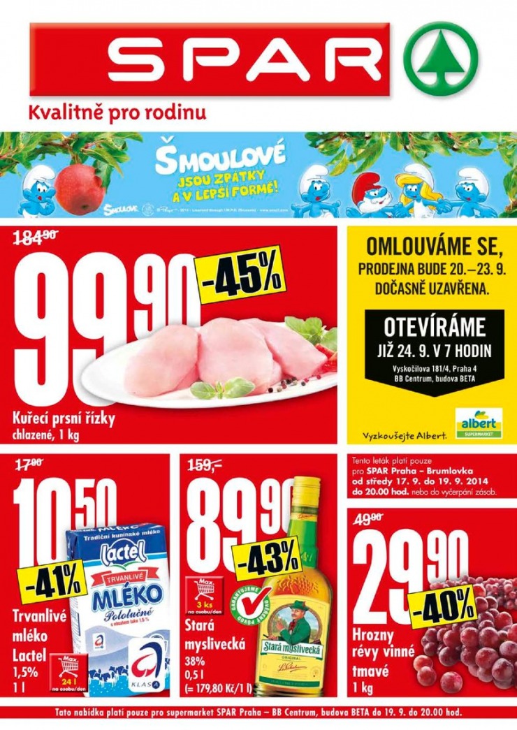 leták Interspar nabídka Spar od 17.9.2014 strana 1 leták Interspar nabídka Spar od 17.9.2014 strana 1