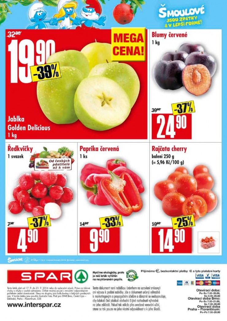leták Interspar nabídka Spar od 17.9.2014 strana 1 leták Interspar nabídka Spar od 17.9.2014 strana 1