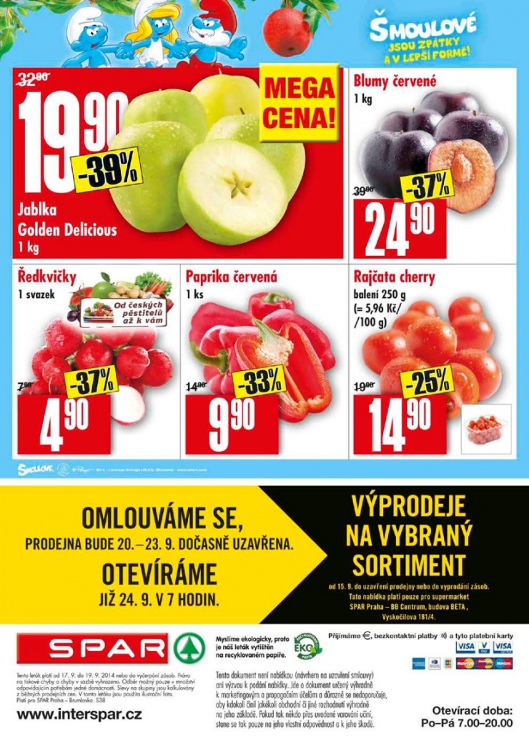 leták Interspar nabídka Spar od 17.9.2014 strana 1 leták Interspar nabídka Spar od 17.9.2014 strana 1
