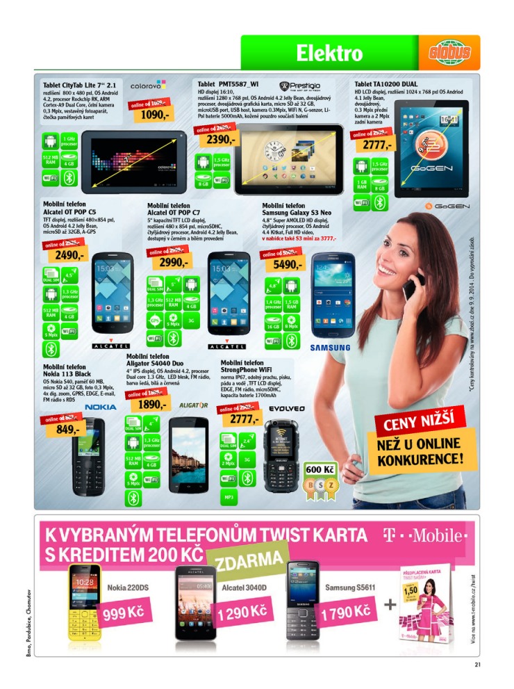 leták Globus Naše noviny od 18.9.2014 strana 1 leták Globus Naše noviny od 18.9.2014 strana 1