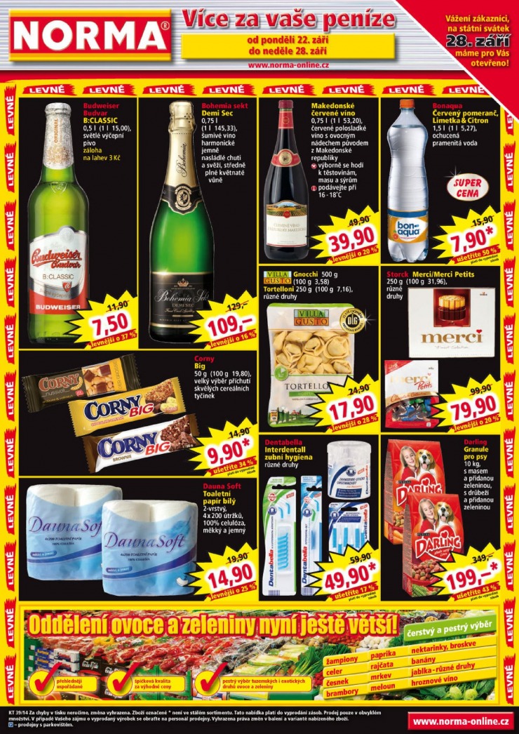 letk Norma Aktuln letk od 22.9.2014 strana 1