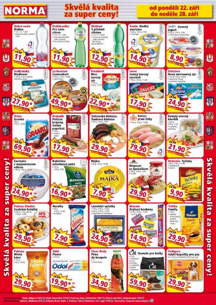 leták Norma Aktuální leták od 22.9.2014 strana 1 leták Norma Aktuální leták od 22.9.2014 strana 1