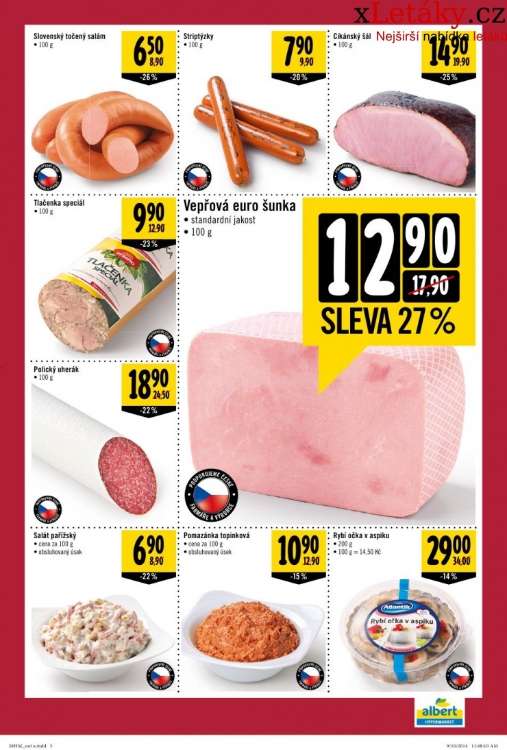 leták Albert Hypermarket veľký leták strana 1 leták Albert Hypermarket veľký leták strana 1