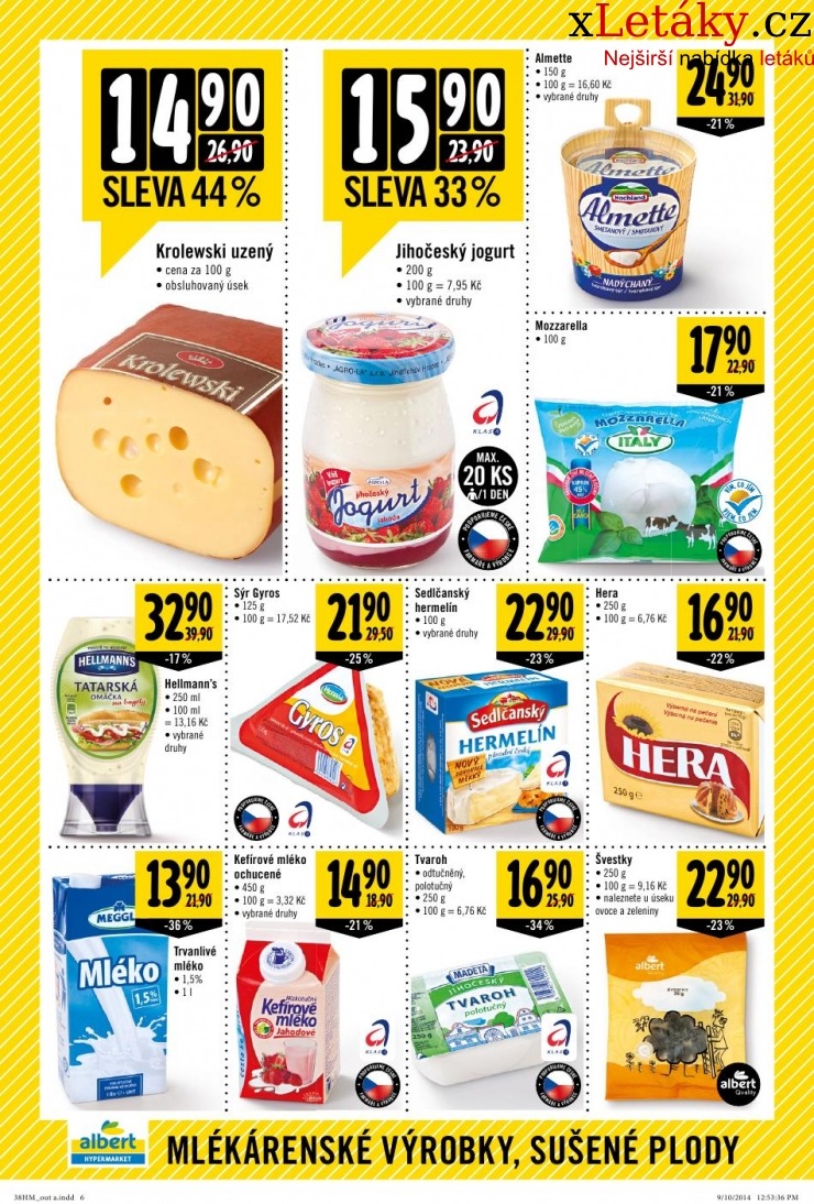 leták Albert Hypermarket veľký leták strana 1 leták Albert Hypermarket veľký leták strana 1