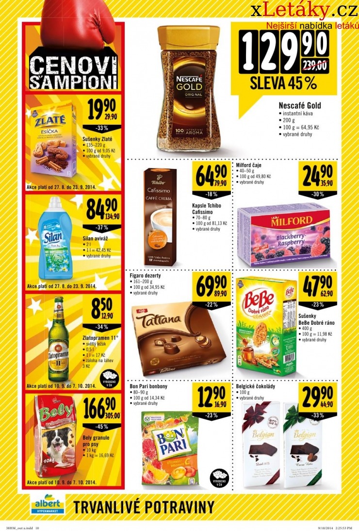 leták Albert Hypermarket veľký leták strana 1 leták Albert Hypermarket veľký leták strana 1