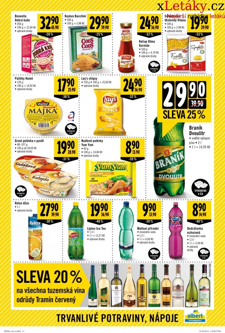 leták Albert Hypermarket veľký leták strana 1 leták Albert Hypermarket veľký leták strana 1