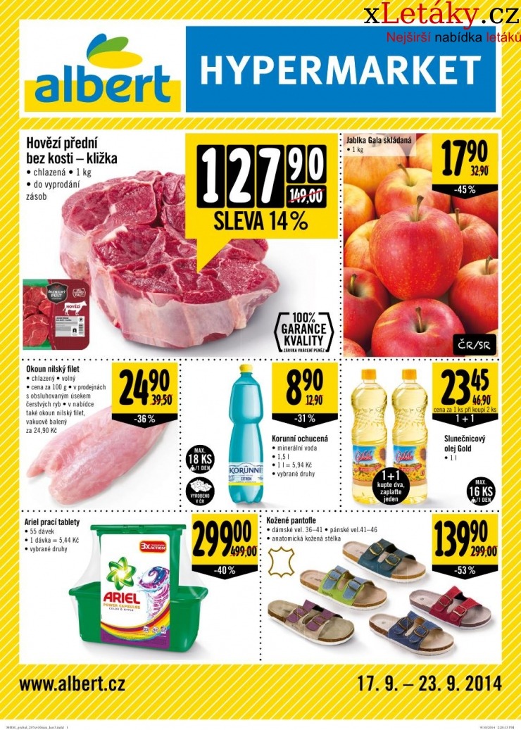 leták Albert Hypermarket malý leták strana 1 leták Albert Hypermarket malý leták strana 1