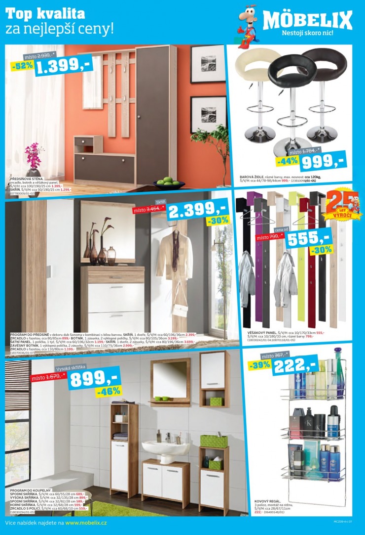 let�k Mobelix Aktu�ln� prospekt od 22.9.2014 strana 1