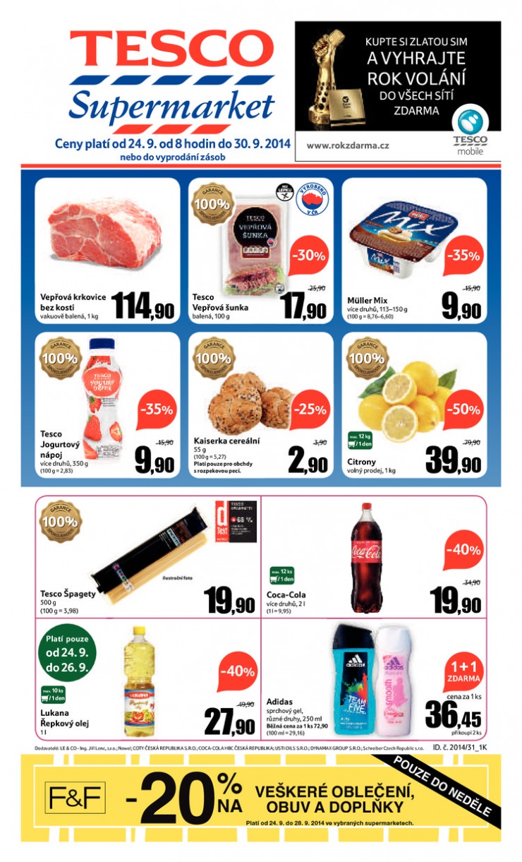 letk Tesco supermarkety od 24.9.2014 strana 1