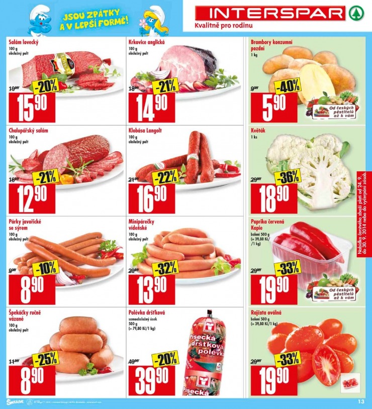 leták Interspar Akční nabídka od 24.9.2014 strana 1 leták Interspar Akční nabídka od 24.9.2014 strana 1