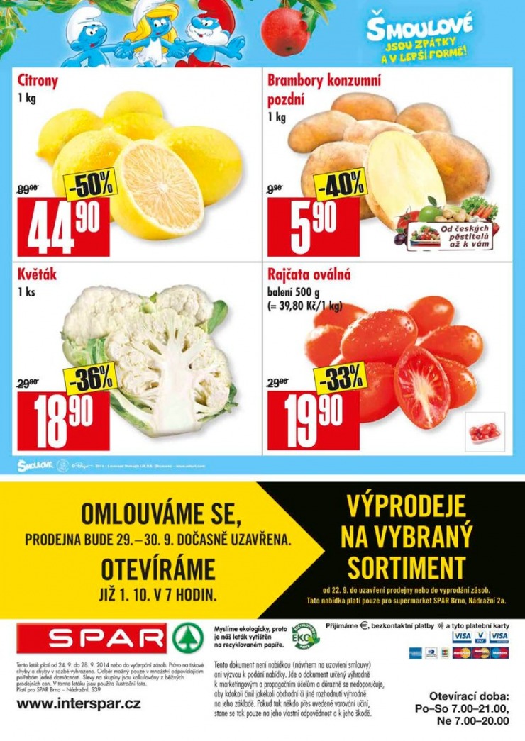 let�k Interspar nab�dka Spar od 24.9.2014 strana 1