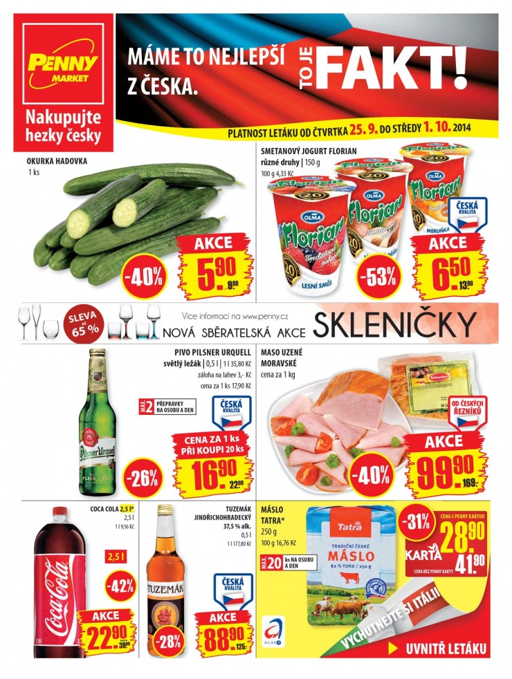 leták Penny Aktuální nabídka od 25.9.2014 strana 1 leták Penny Aktuální nabídka od 25.9.2014 strana 1