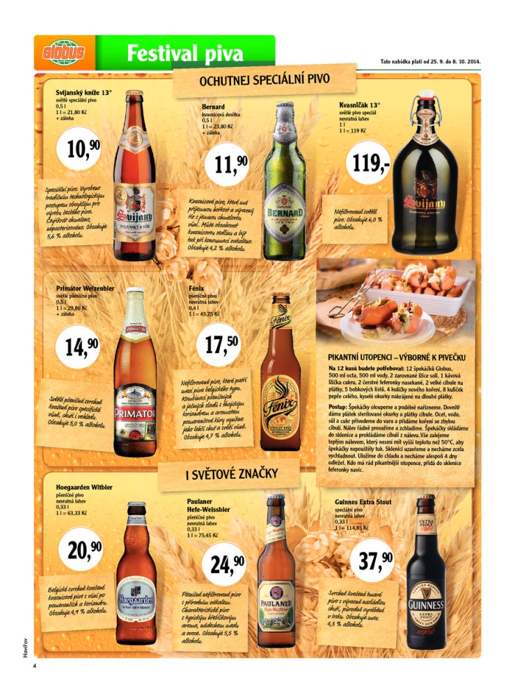 leták Globus Naše noviny od 25.9.2014 strana 1 leták Globus Naše noviny od 25.9.2014 strana 1