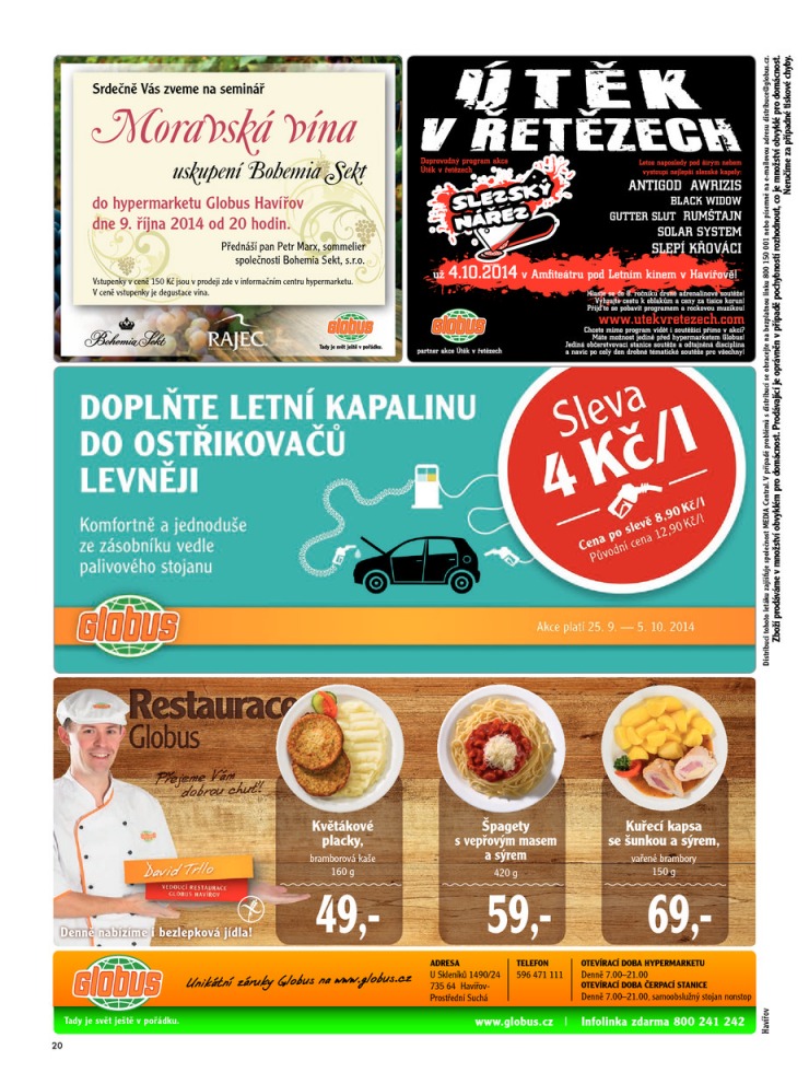 leták Globus Naše noviny od 25.9.2014 strana 1 leták Globus Naše noviny od 25.9.2014 strana 1