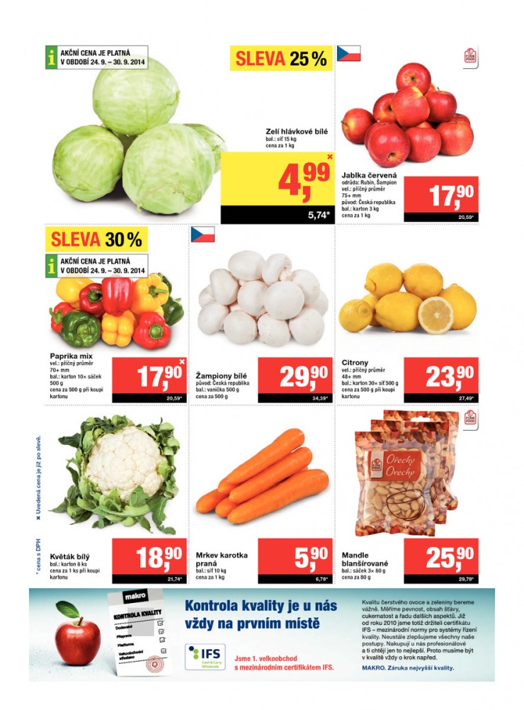 leták Makro Maloobchod od 24.9.2014 strana 1 leták Makro Maloobchod od 24.9.2014 strana 1