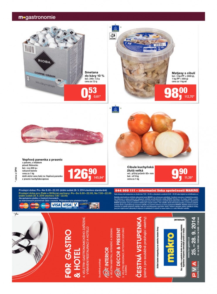 leták Makro Gastronomie čerstvé od 24.9.2014 strana 1 leták Makro Gastronomie čerstvé od 24.9.2014 strana 1