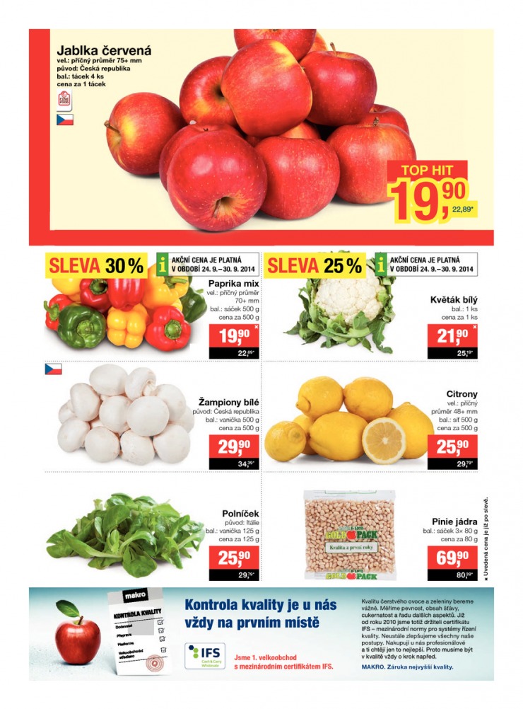 leták Makro Potraviny od 24.9.2014 strana 1 leták Makro Potraviny od 24.9.2014 strana 1