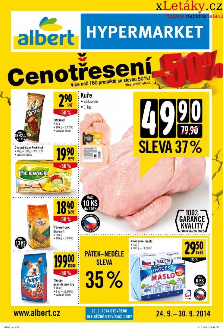 leták Albert Hypermarket veľký leták strana 1 leták Albert Hypermarket veľký leták strana 1