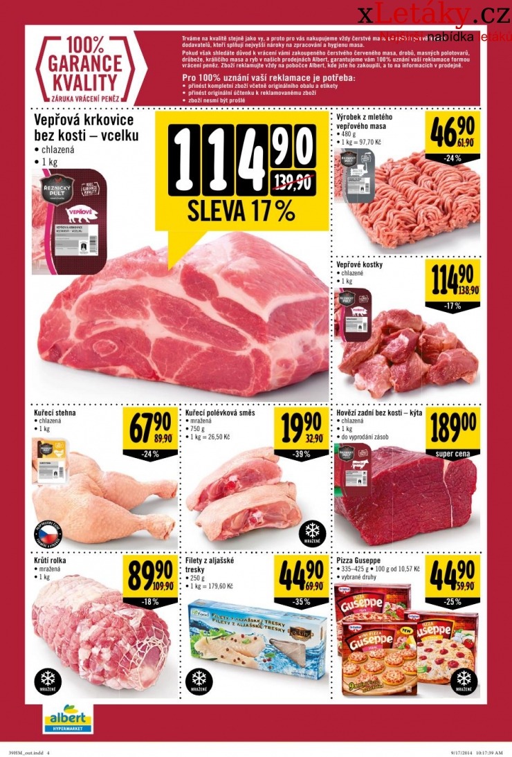 leták Albert Hypermarket veľký leták strana 1 leták Albert Hypermarket veľký leták strana 1