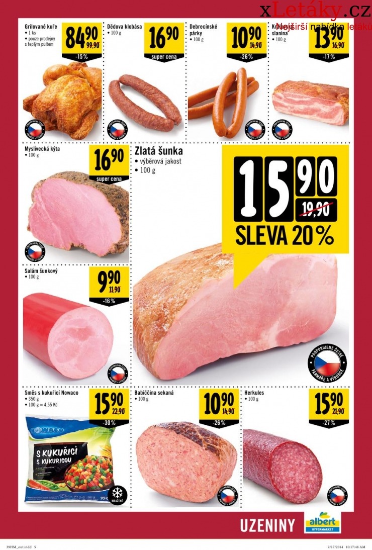 leták Albert Hypermarket veľký leták strana 1 leták Albert Hypermarket veľký leták strana 1