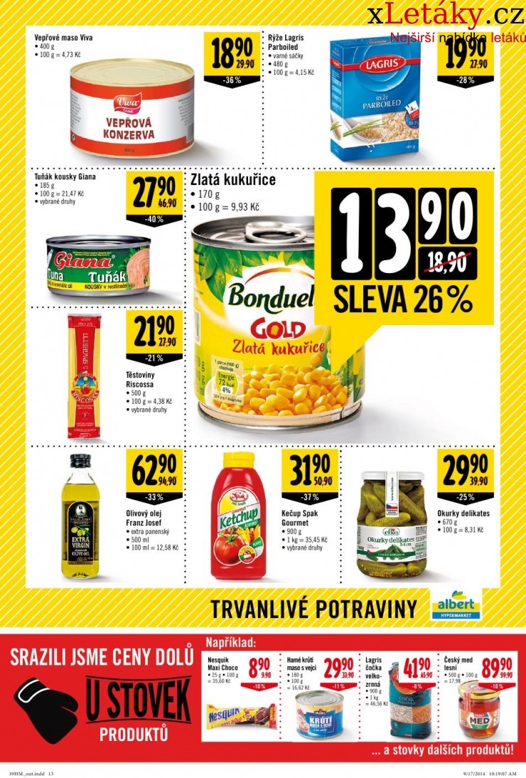 leták Albert Hypermarket veľký leták  strana 1 leták Albert Hypermarket veľký leták strana 1
