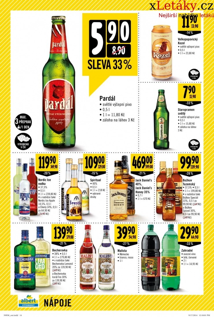 leták Albert Hypermarket veľký leták strana 1 leták Albert Hypermarket veľký leták strana 1