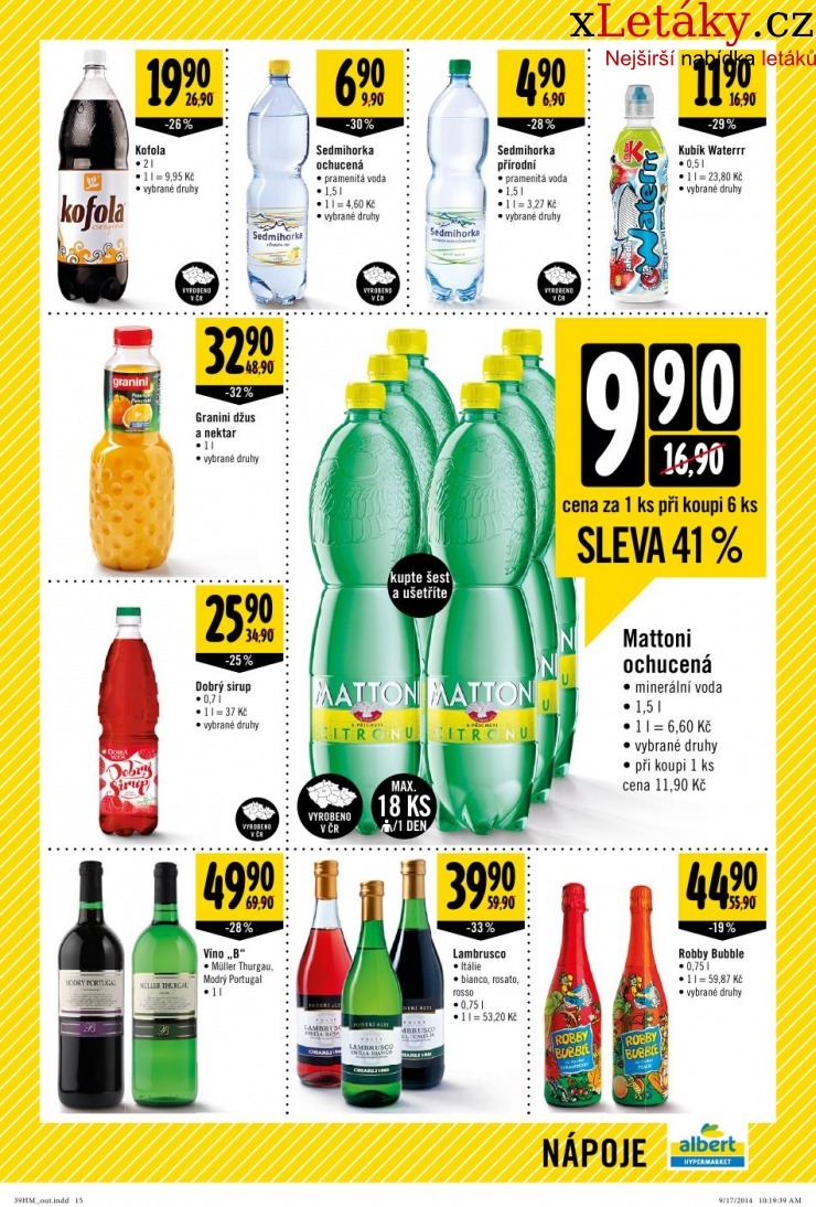 leták Albert Hypermarket veľký leták strana 1 leták Albert Hypermarket veľký leták strana 1