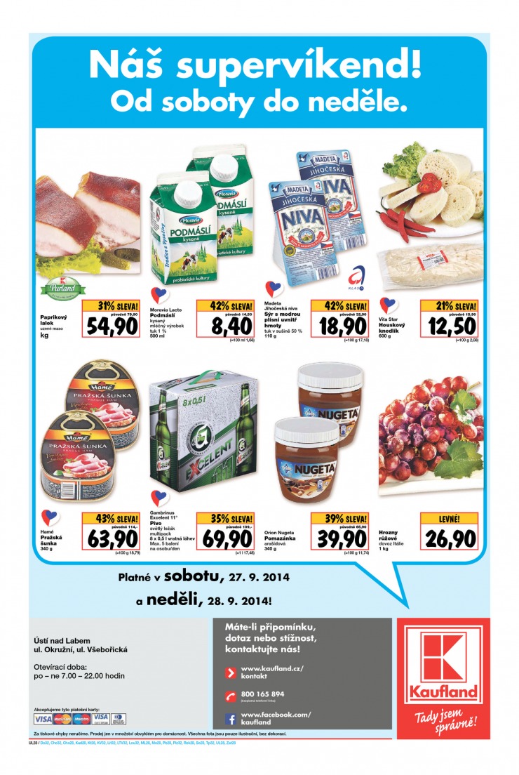 letk Kaufland Aktuln nabdka od 25.9.2014 strana 1