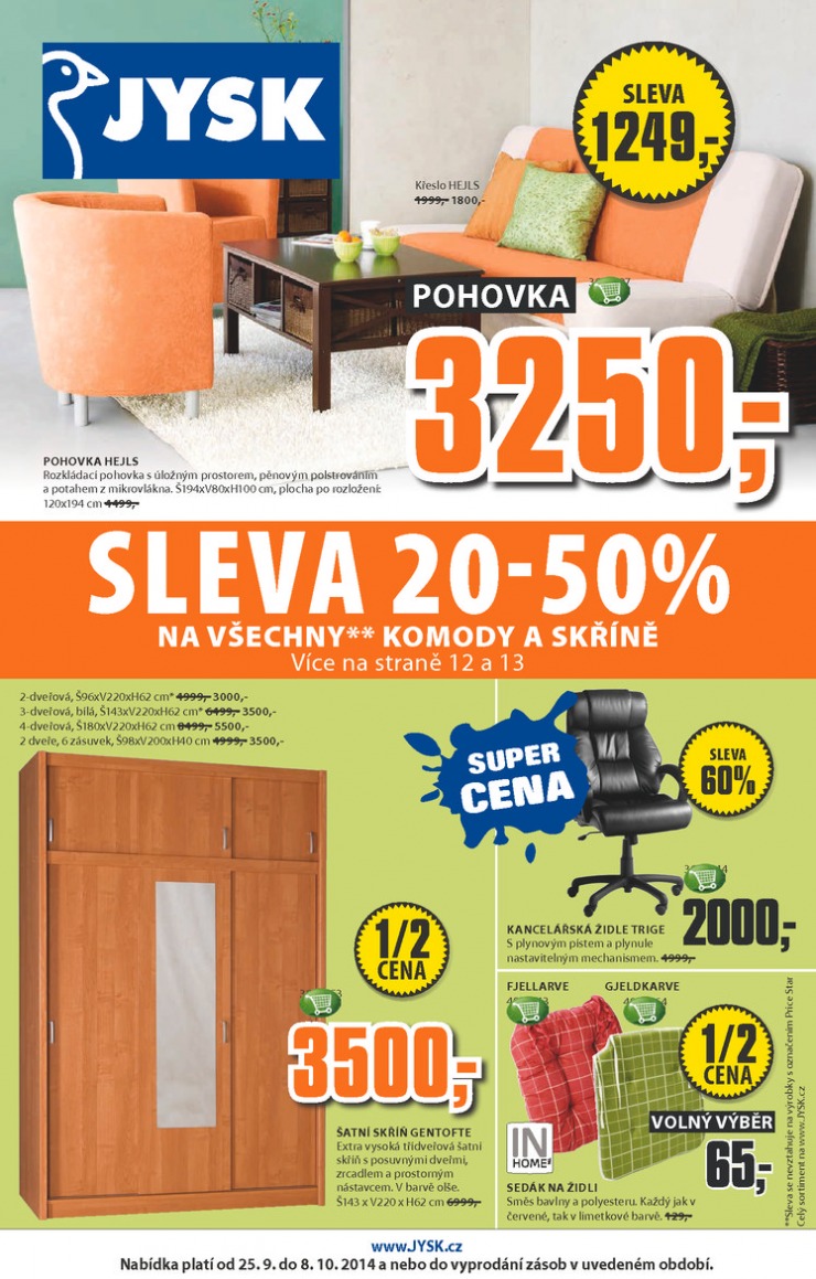 letk Jysk Nabdka tdne od 25.9.2014 strana 1