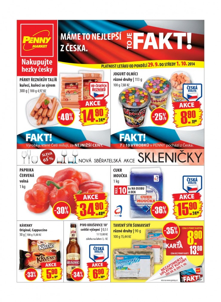 leták Penny Aktuální nabídka od 29.9.2014 strana 1 leták Penny Aktuální nabídka od 29.9.2014 strana 1