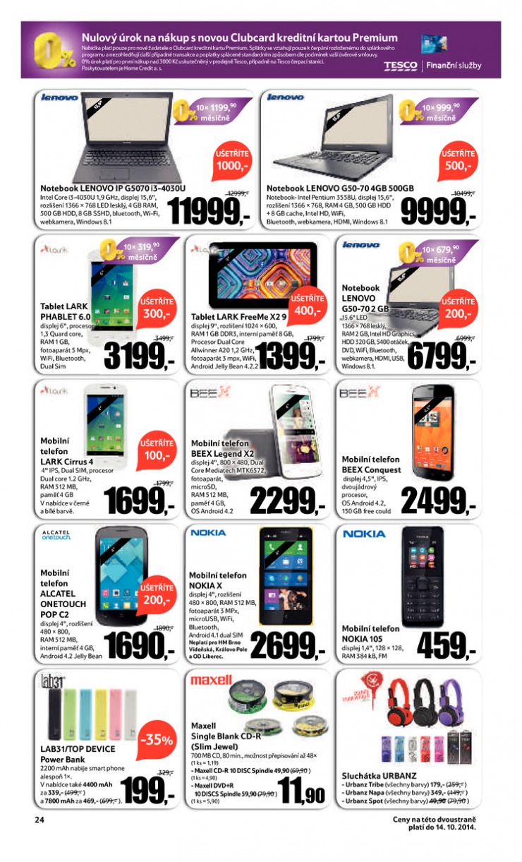 let�k Tesco OD od 1.10.2014 strana 1