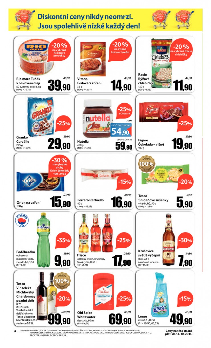 leták Tesco Expres obchody od 1.10.2014 strana 1 leták Tesco Expres obchody od 1.10.2014 strana 1