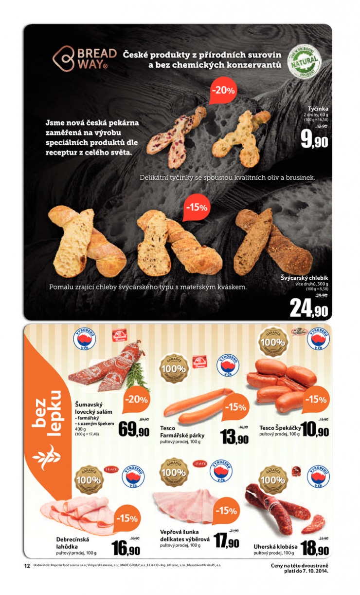 leták Tesco velké hypermarkety od 1.10.2014 strana 1 leták Tesco velké hypermarkety od 1.10.2014 strana 1