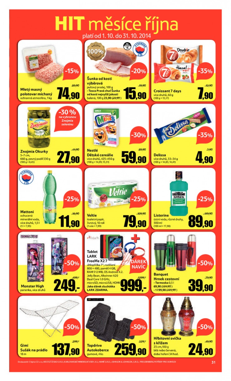 let�k Tesco velk� hypermarkety od 1.10.2014 strana 1