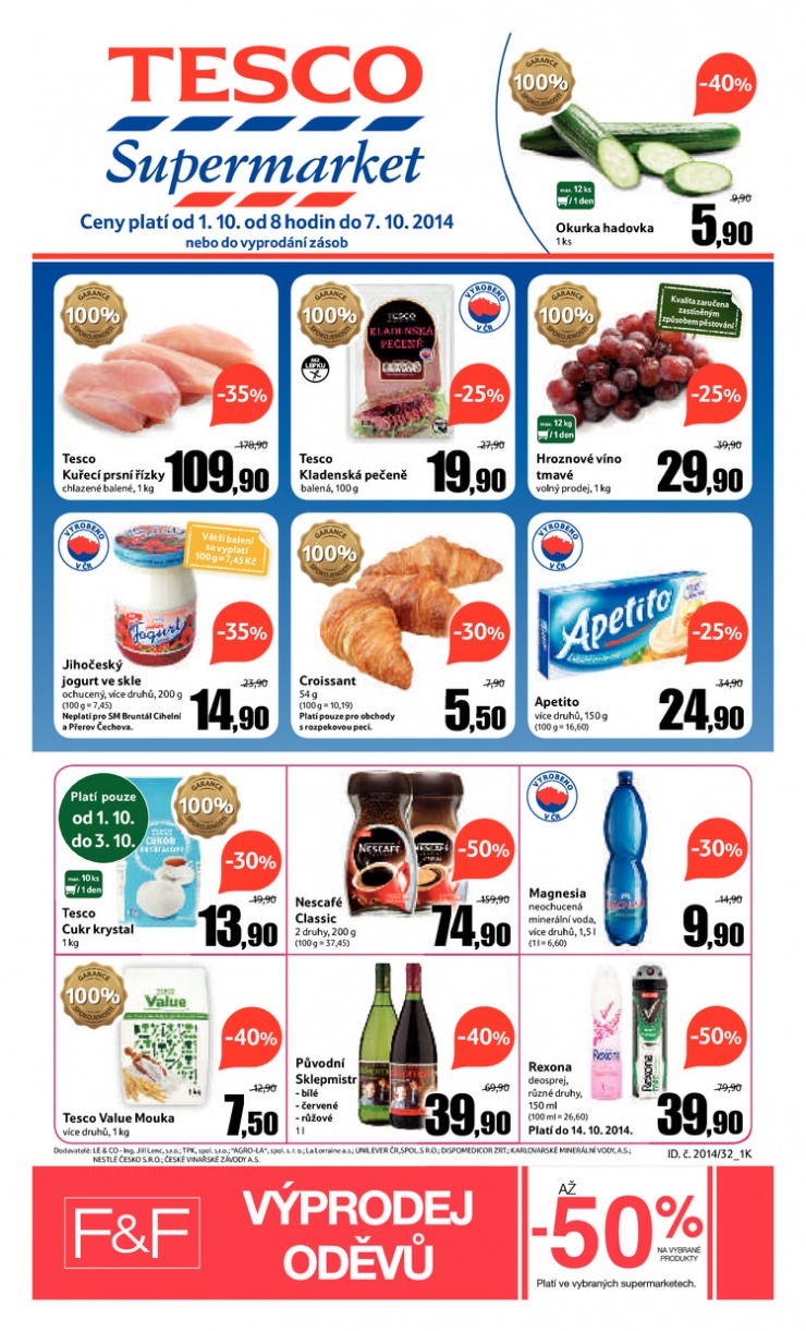 letk Tesco supermarkety od 1.10.2014 strana 1