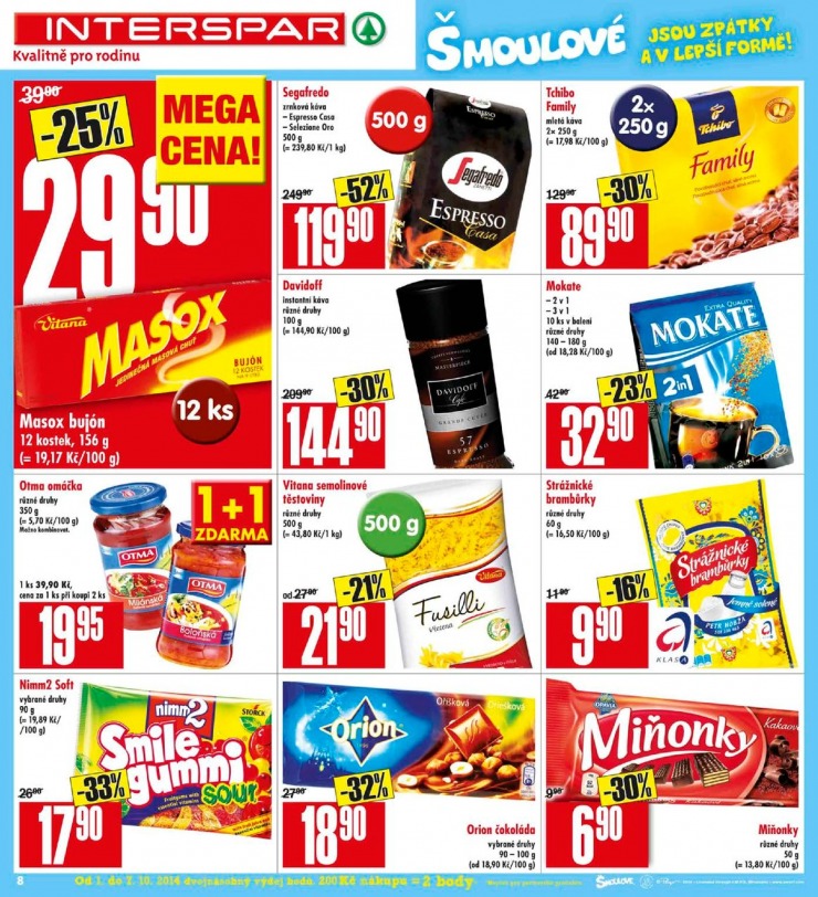 leták Interspar Akční nabídka od 1.10.2014 strana 1 leták Interspar Akční nabídka od 1.10.2014 strana 1