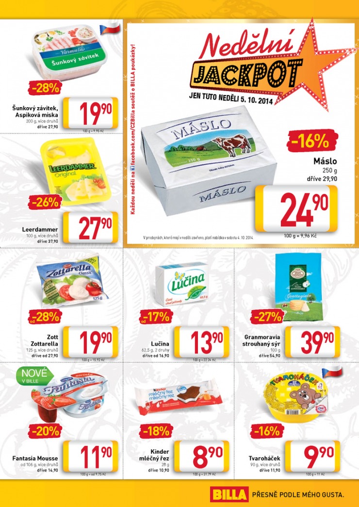 let�k Billa velk� od 1.10.2014 strana 1