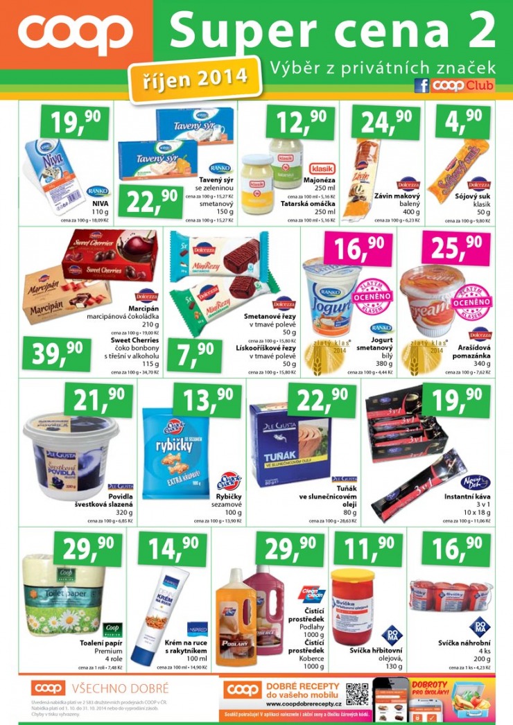 leták COOP Terno od 1.10.2014 strana 1 leták COOP Terno od 1.10.2014 strana 1