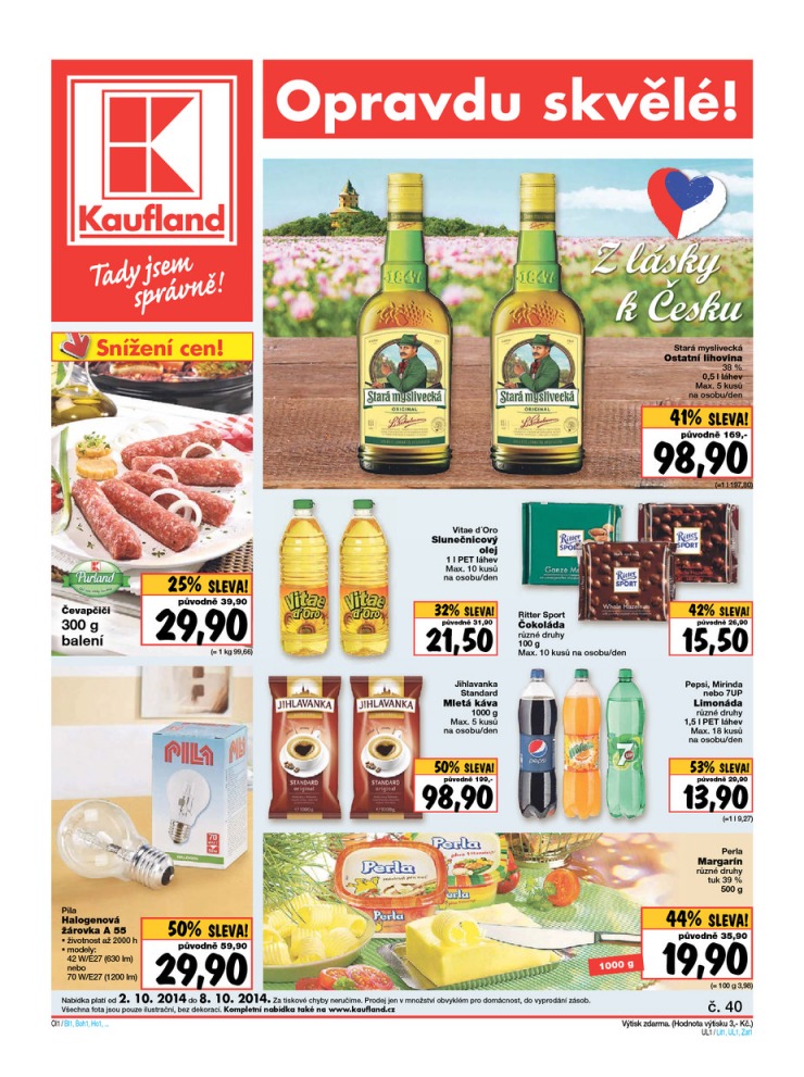 letk Kaufland Aktuln nabdka od 2.10.2014 strana 1