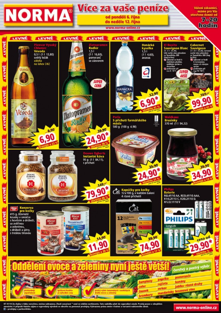 letk Norma Aktuln letk od 6.10.2014 strana 1