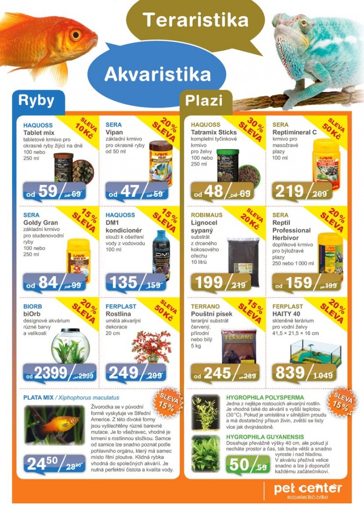 leták Pet Center Akční leták od 1.10.2014 strana 1 leták Pet Center Akční leták od 1.10.2014 strana 1